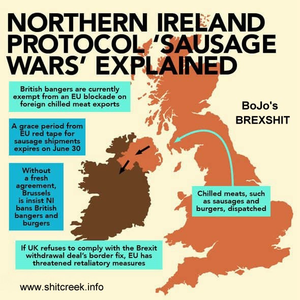 Northern Ireland hard border on EU banned chilled meats