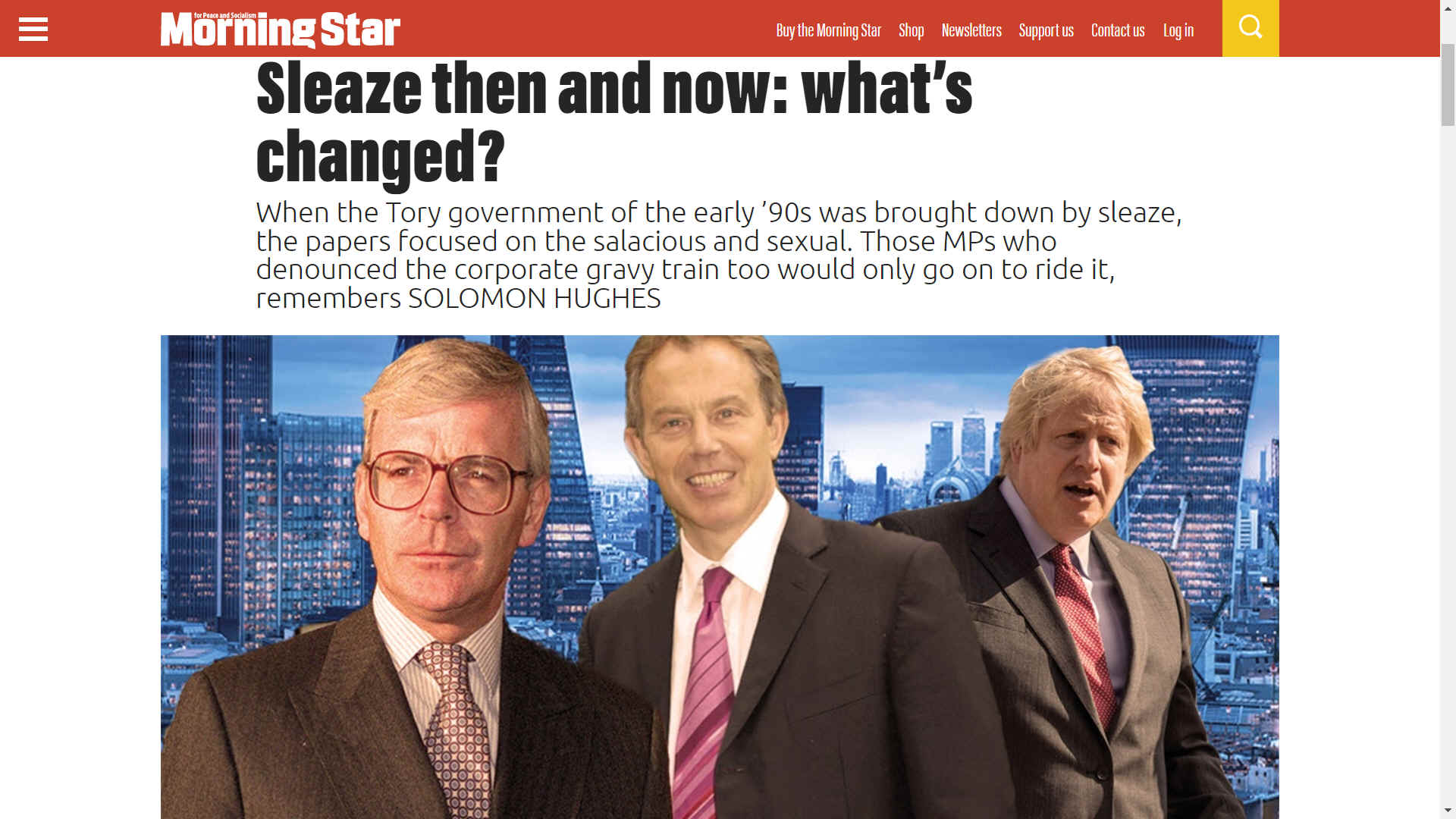 Morning Star, sleaze politics what has changed ?