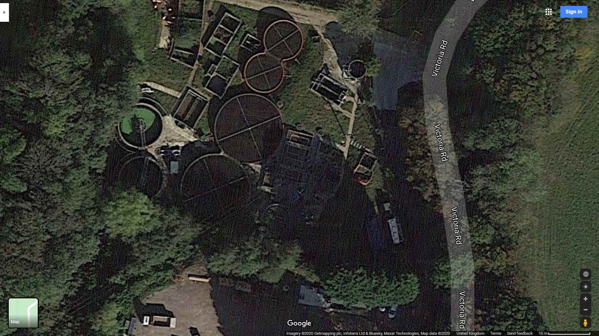 Treatment plant 101645 off Victoria Road, Herstmonceux village