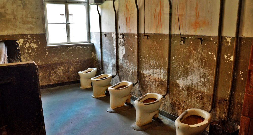 Concentration camp toilets
