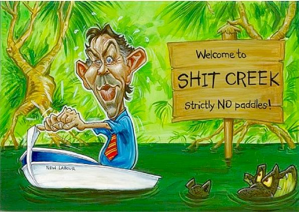Tony Blair up shit creek without a paddle