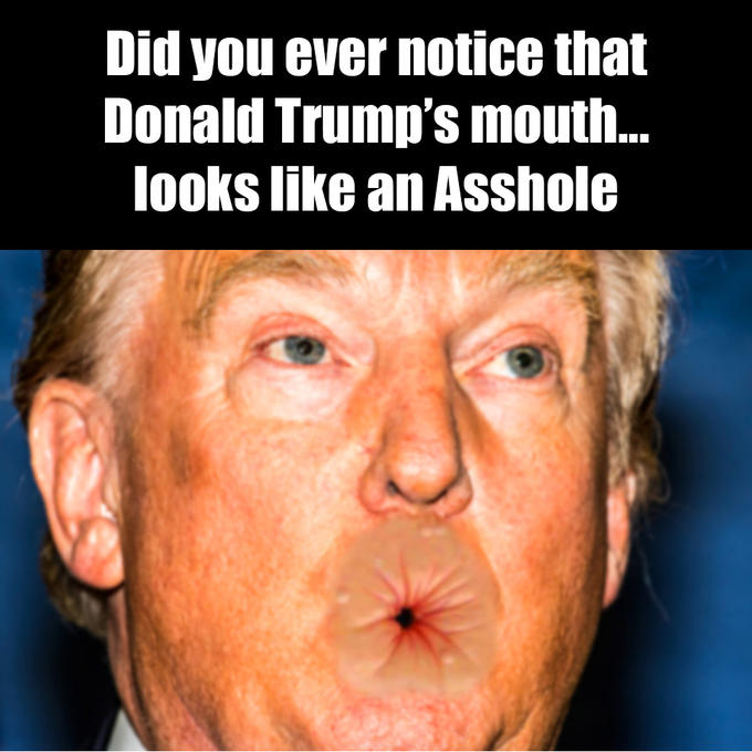 Donald Trump's blowhole